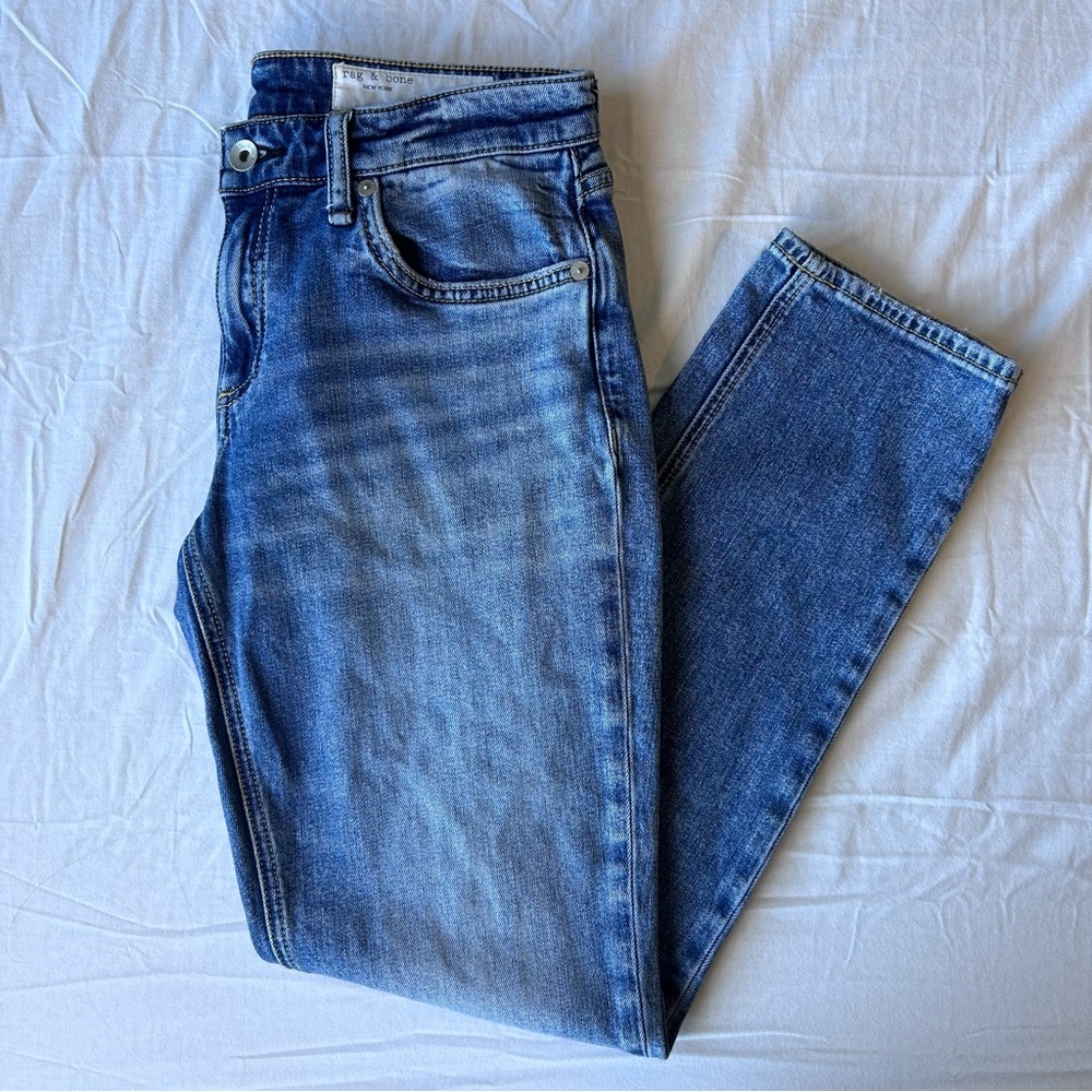 Rag & Bone Dre Low Rise Slim Boyfriend Jeans Y2K Denim Size 26 - Picture 2 of 5
